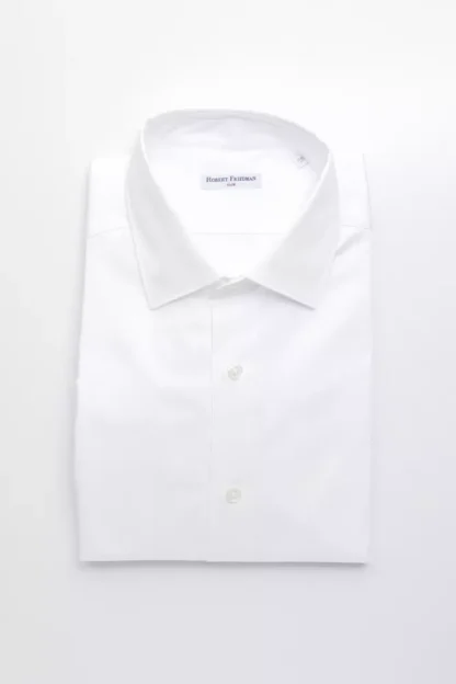 Robert Friedman - White Cotton Men Shirt