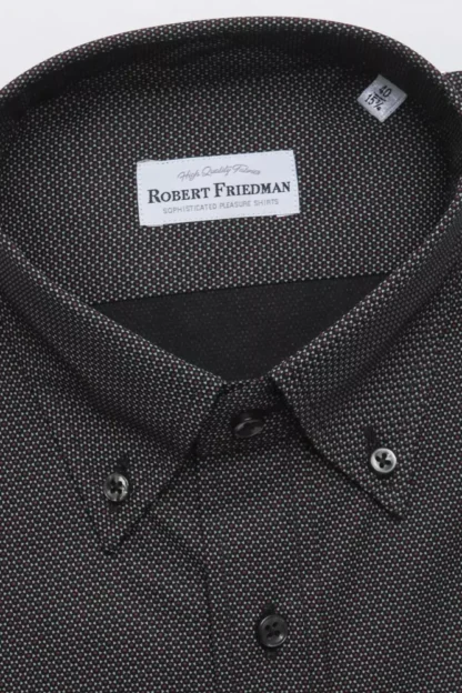 Robert Friedman - Black Cotton Men Shirt