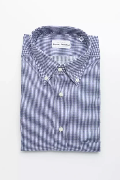 Robert Friedman - Blue Cotton Men Shirt