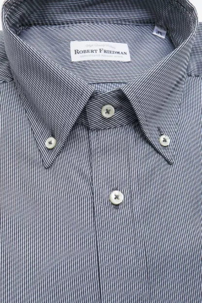 Robert Friedman - Blue Cotton Men Shirt