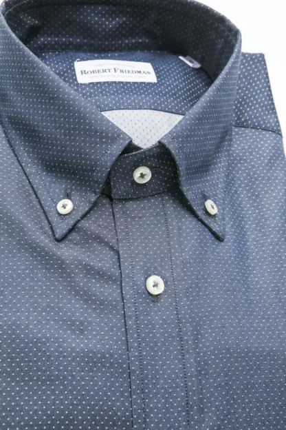 Robert Friedman - Blue Cotton Men Shirt