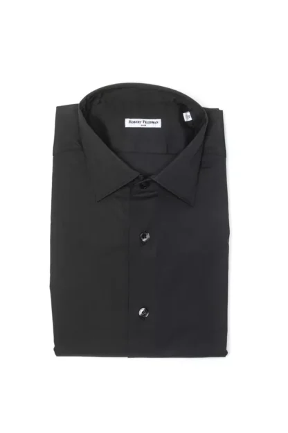 Robert Friedman - Gray Cotton Men Shirt