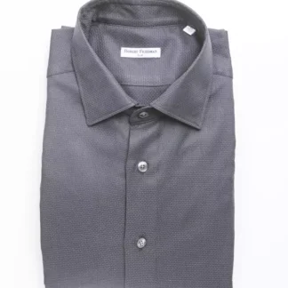 Robert Friedman - Black Cotton Men Shirt