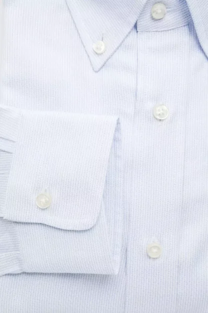 Robert Friedman - Light Blue Cotton Men Shirt