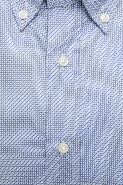 Robert Friedman - Light Blue Cotton Men Shirt