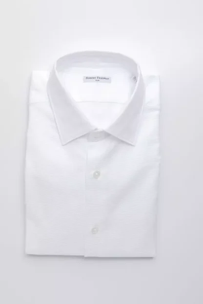 Robert Friedman - White Cotton Men Shirt