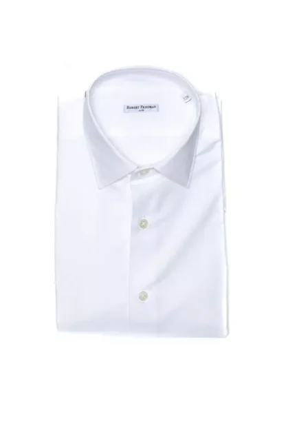 Robert Friedman - White Cotton Men Shirt