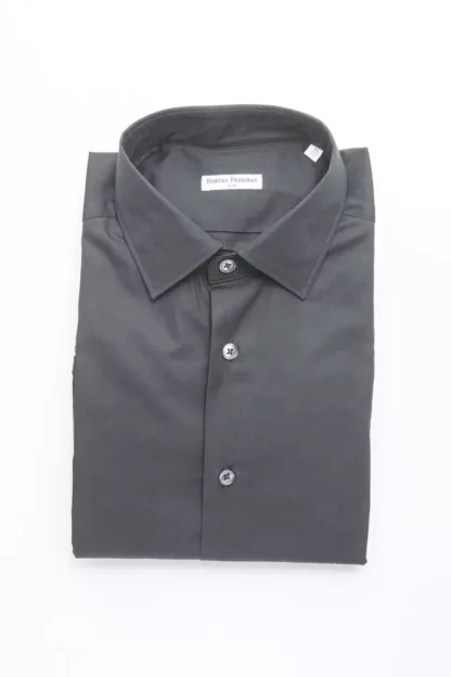 Robert Friedman - Black Cotton Men Shirt