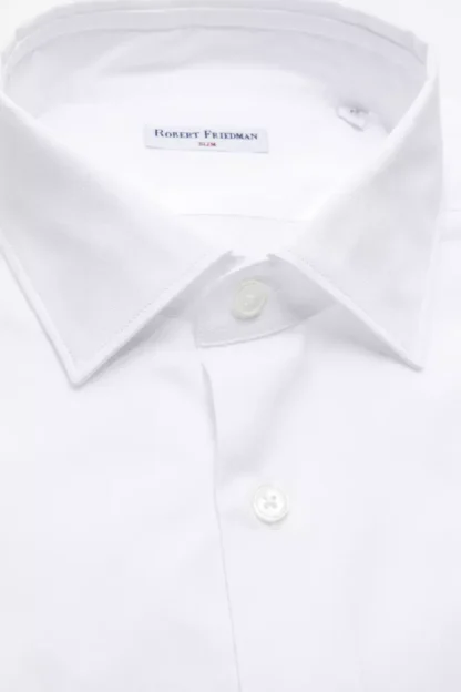 Robert Friedman - White Cotton Men Shirt