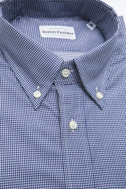 Robert Friedman - Blue Cotton Men Shirt