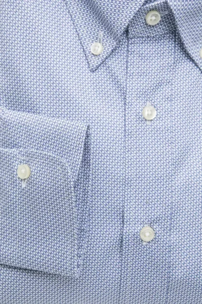 Robert Friedman - Light Blue Cotton Men Shirt