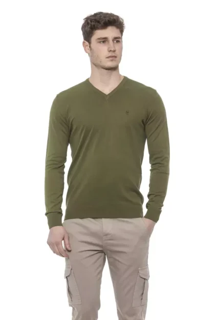 Conte of Florence - Green Cotton Men Sweater