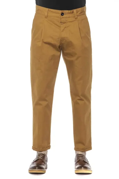 PT Torino - Brown Cotton Mens Trouser