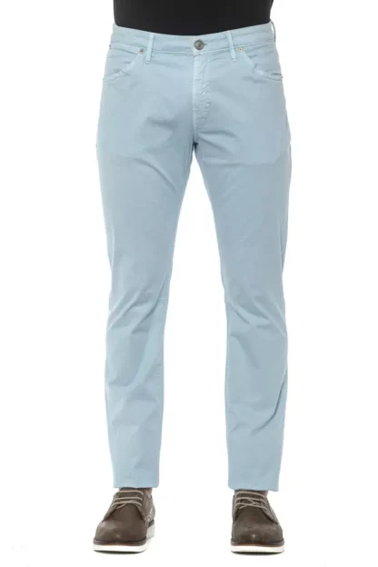 PT Torino - Light Blue Cotton Mens Trouser