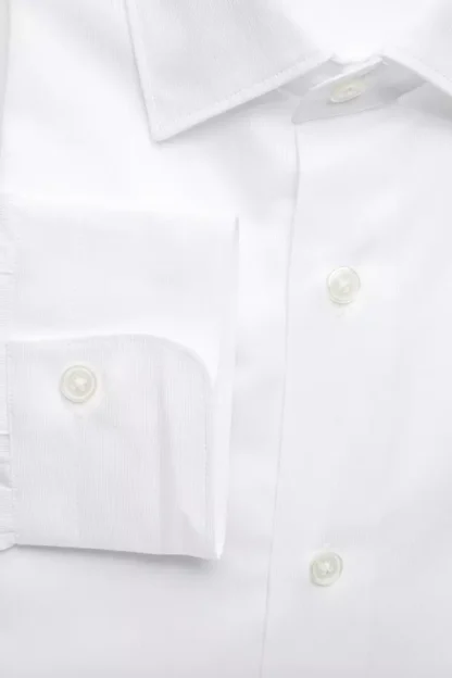 Robert Friedman - White Cotton Men Shirt