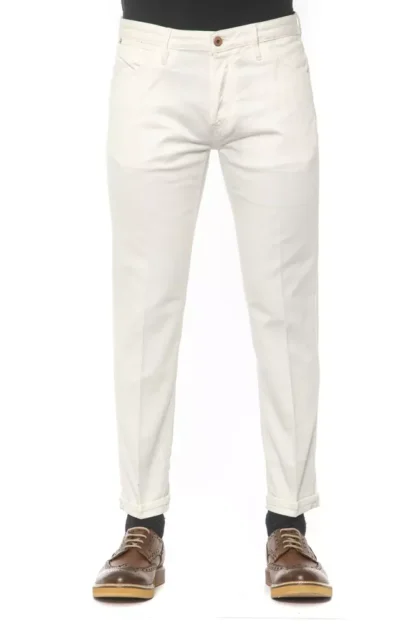 PT Torino - Elegant White Distressed Denim for Men