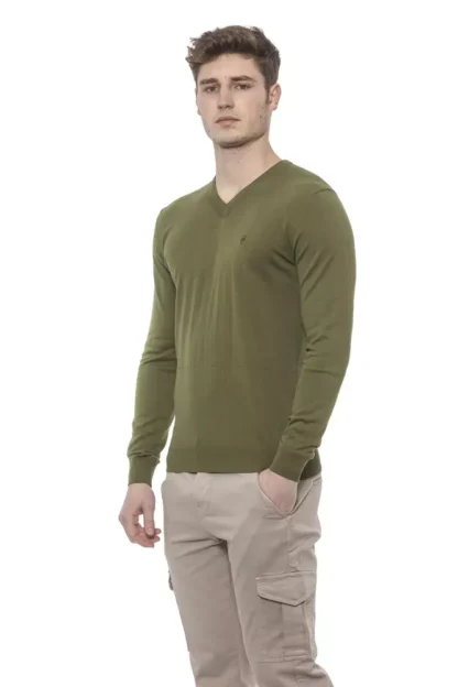 Conte of Florence - Green Cotton Men Sweater