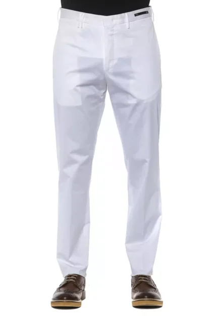 PT Torino - White Cotton Men's Trouser