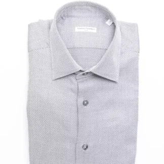 Robert Friedman - Gray Cotton Men Shirt