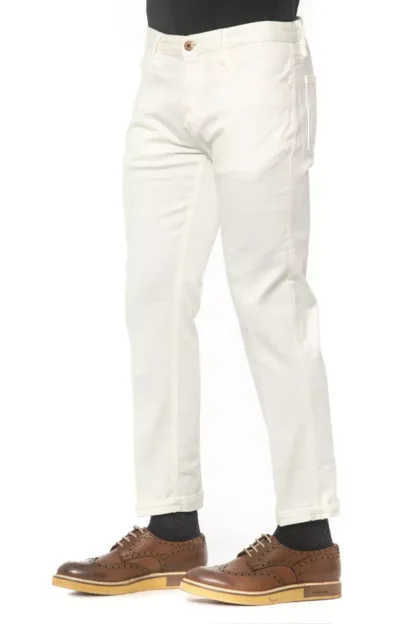 PT Torino - Elegant White Distressed Denim for Men