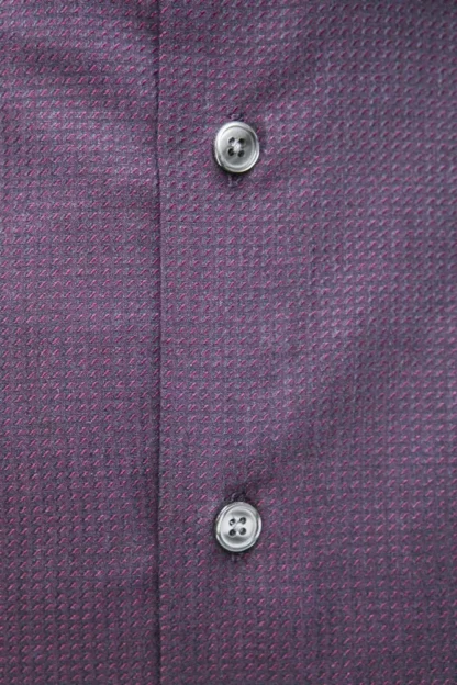 Robert Friedman - Burgundy Cotton Men Shirt