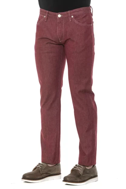 PT Torino - Burgundy Cotton Men Trouser