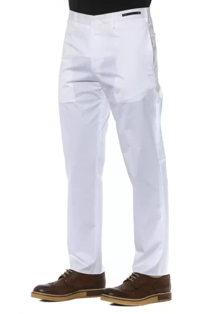 PT Torino - White Cotton Men's Trouser