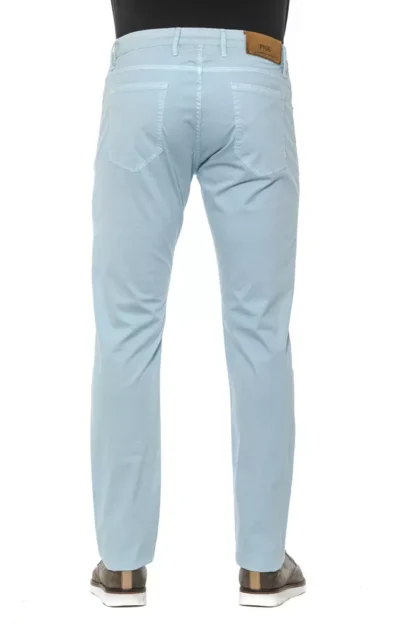 PT Torino - Light Blue Cotton Mens Trouser