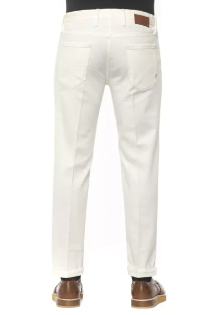 PT Torino - Elegant White Distressed Denim for Men