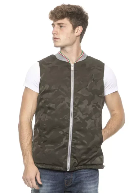 Billionaire Italian Couture - Army Polyester Men's Vest