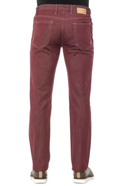 PT Torino - Burgundy Cotton Men Trouser