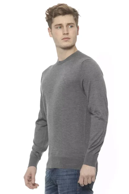 Billionaire Italian Couture - Gray Cashmere Mens Sweater