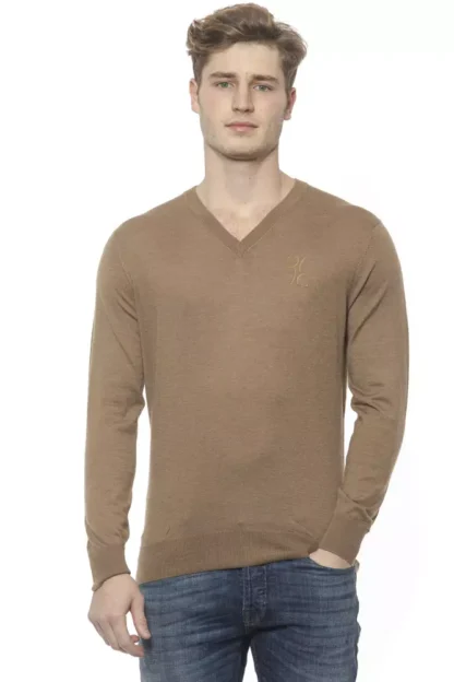 Billionaire Italian Couture - Beige Cashmere Men Sweater