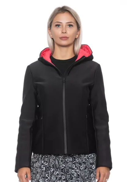 Sandro Ferrone - Black Polyester Women Jacket