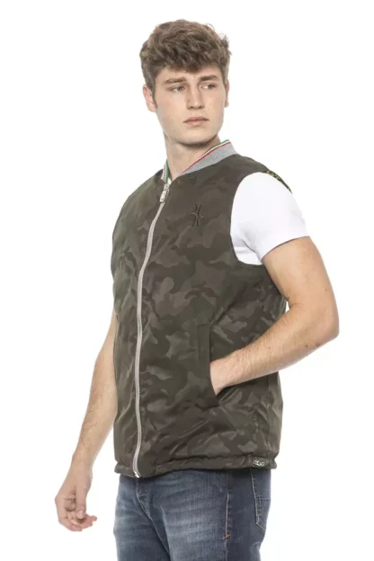 Billionaire Italian Couture - Army Polyester Men's Vest