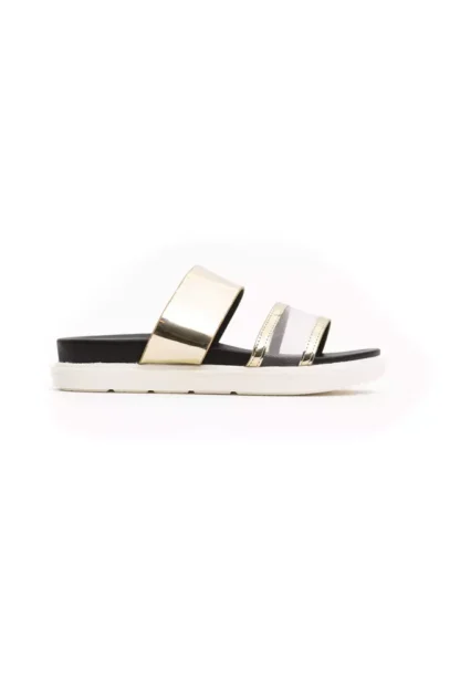 Péché Originel - Gold Polyethylene Women Sandal