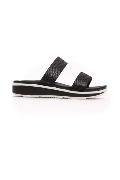 Péché Originel - Black Textile Women Sandal