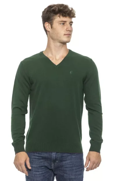 Conte of Florence - Green Wool Men Sweater