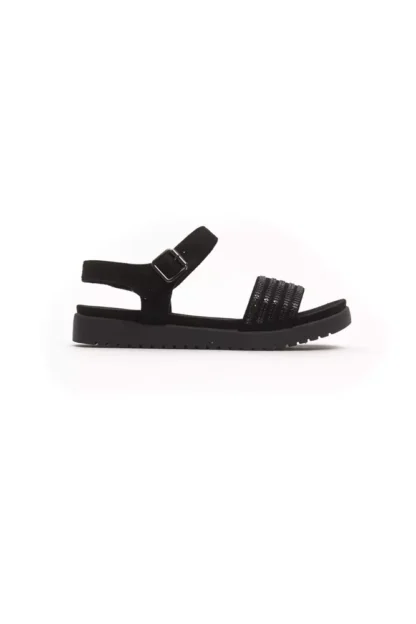 Péché Originel - Black Textile Women Sandal