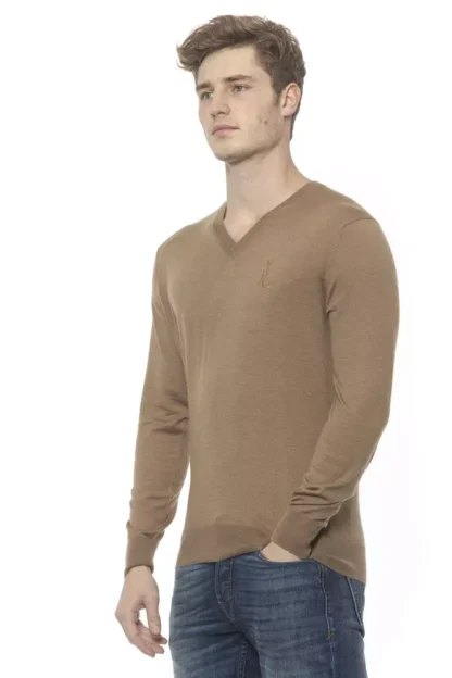 Billionaire Italian Couture - Beige Cashmere Men Sweater