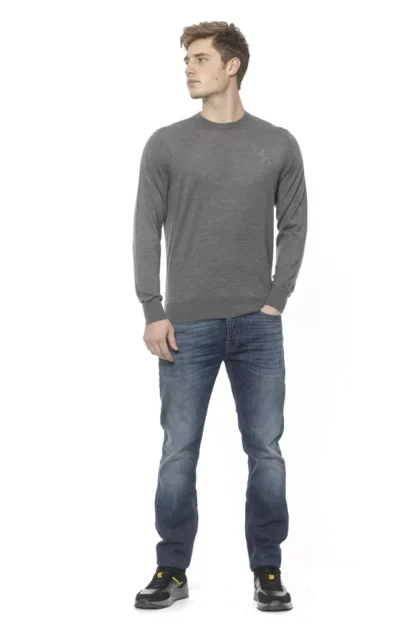 Billionaire Italian Couture - Gray Cashmere Mens Sweater