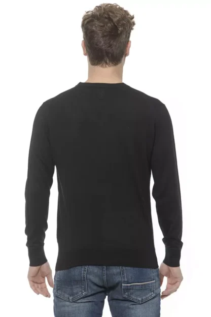 Billionaire Italian Couture - Black Cashmere Men Sweater