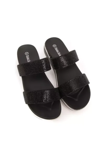 Péché Originel - Black Textile Women Sandal