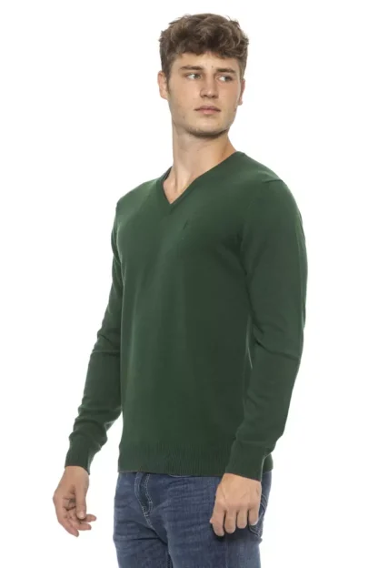 Conte of Florence - Green Wool Men Sweater