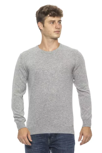 Conte of Florence - Silver Wool Men's Sweater