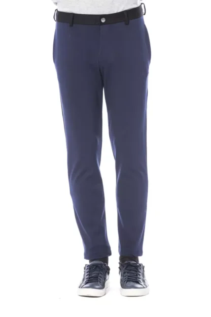 Verri - Blue Viscose Men Pants