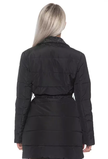 Sandro Ferrone - Black Polyester Women Jacket