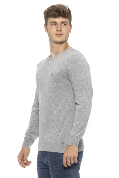 Conte of Florence - Silver Wool Men's Sweater