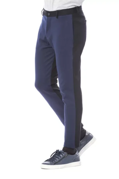 Verri - Blue Viscose Men Pants