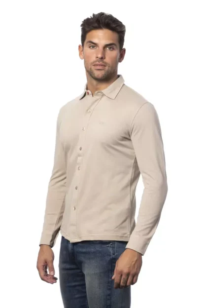 Verri - Beige Cotton Men Shirt